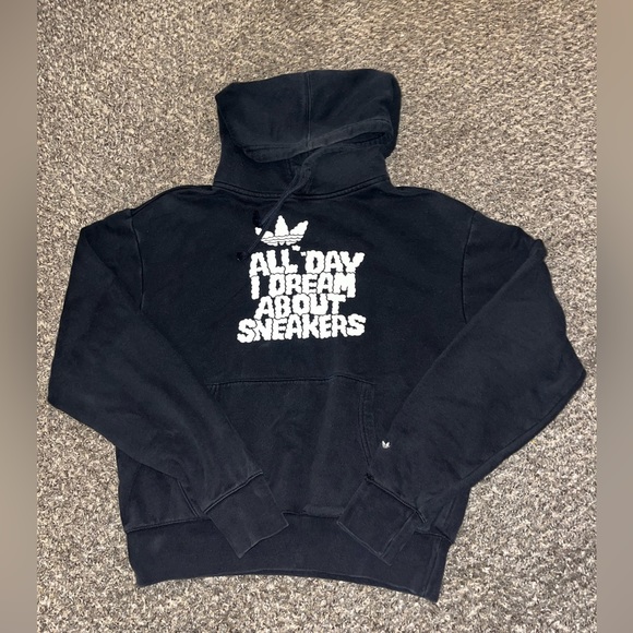 Adidas Originals All Day I Dream About Sneakers Hoodie Black - Picture 1 of 2